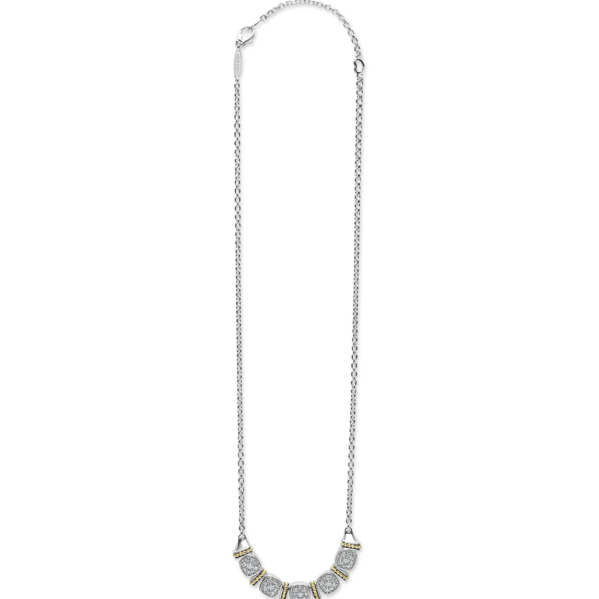 Best Sale LAGOS Two-Tone Five Station Diamond Necklace