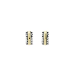 Shop LAGOS Two-Tone Flute Huggie Earrings