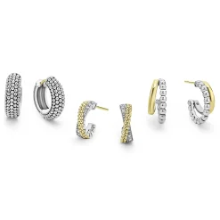 Fashion LAGOS Two-Tone Huggie Earring Gift Set