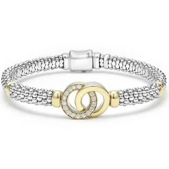 Best Sale LAGOS Two-Tone Interlocking Diamond Smart Caviar Gift Set