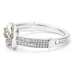 Shop LAGOS Two-Tone Knot Diamond Ring
