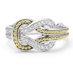 Clearance LAGOS Two-Tone Knot Diamond Ring