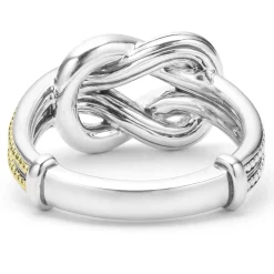 Clearance LAGOS Two-Tone Knot Diamond Ring