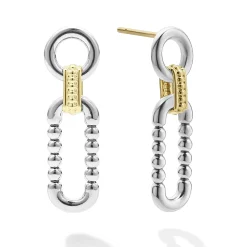 Best Sale LAGOS Two-Tone Link Drop Earrings