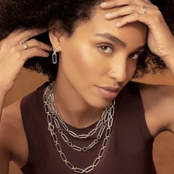 Best Sale LAGOS Two-Tone Link Drop Earrings