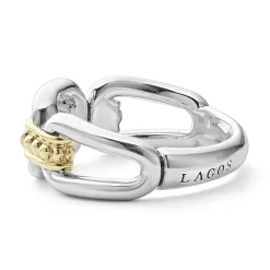 Cheap LAGOS Two-Tone Link Ring