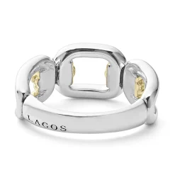 Cheap LAGOS Two-Tone Link Ring
