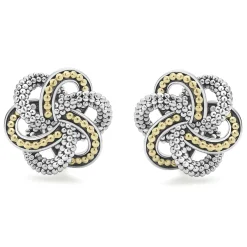 Fashion LAGOS Two-Tone Love Knot Earrings