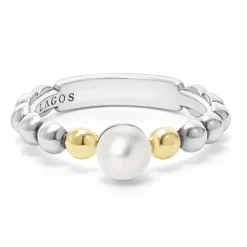 Cheap LAGOS Two-Tone Pearl Ring