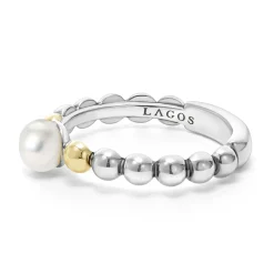 Cheap LAGOS Two-Tone Pearl Ring
