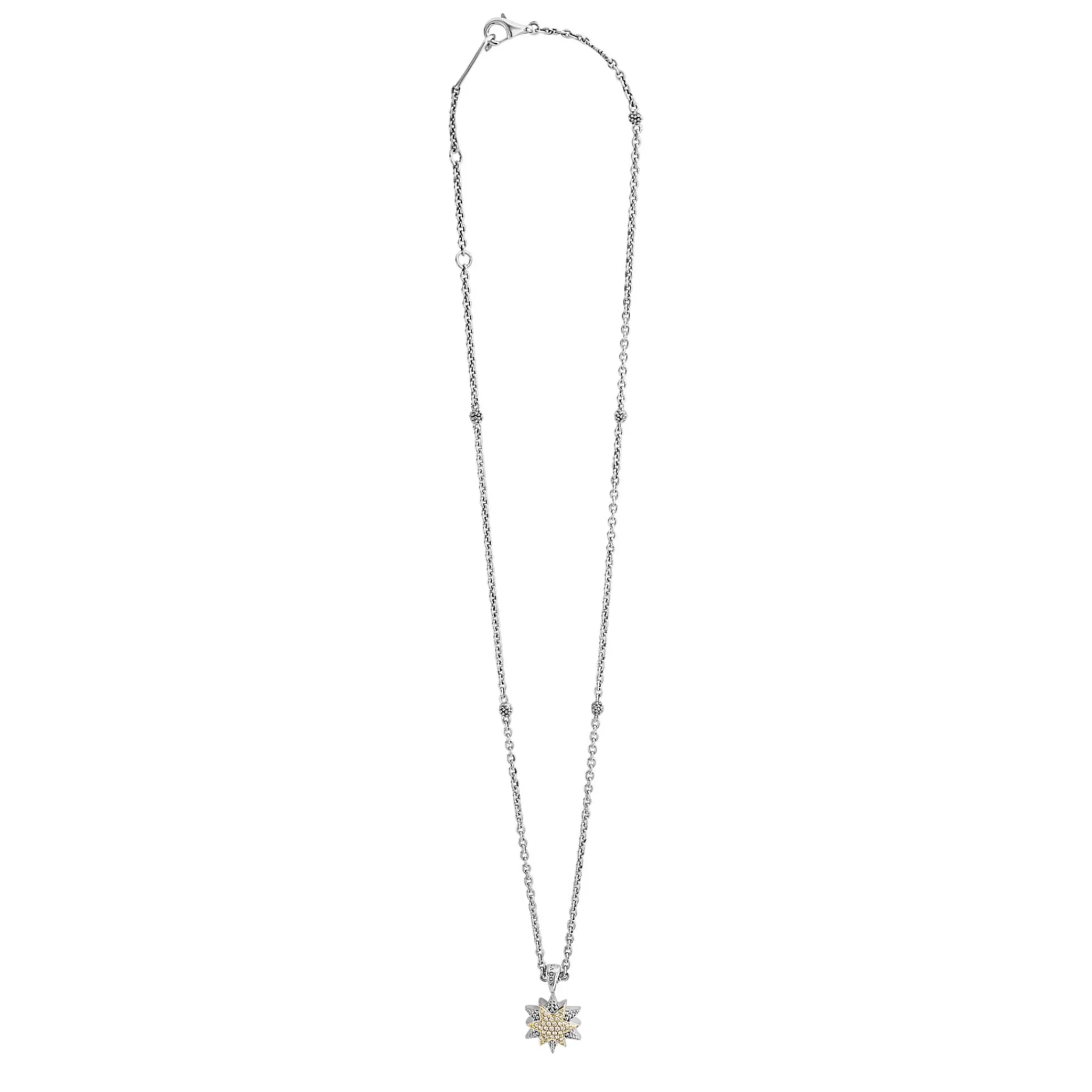 Shop LAGOS Two-Tone Star Diamond Pendant Necklace