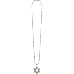 Hot LAGOS Two-Tone Star Of David Amulet Necklace