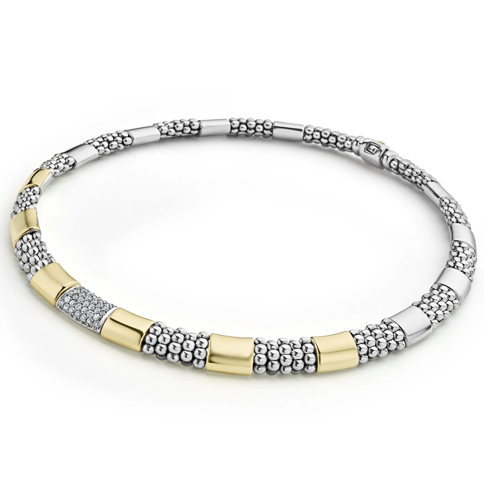 Online LAGOS Two-Tone Station Diamond Necklace