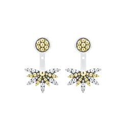 Best LAGOS Two-Tone Stud Earrings With Earring Jacket