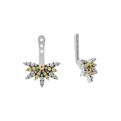 Best LAGOS Two-Tone Stud Earrings With Earring Jacket