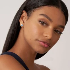 Best LAGOS Two-Tone Swiss Blue Topaz Stud Earrings