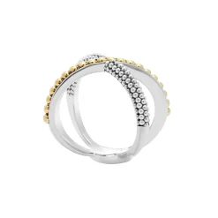Outlet LAGOS Two-Tone X Beaded Ring