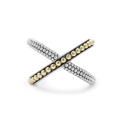 Outlet LAGOS Two-Tone X Beaded Ring