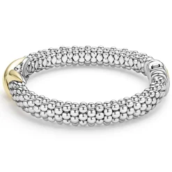 Shop LAGOS Two-Tone X Caviar Bracelet | 9Mm