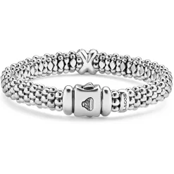 Sale LAGOS Two-Tone X Caviar Diamond Bracelet | 9Mm