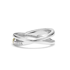 Flash Sale LAGOS Two-Tone X Diamond Ring