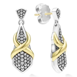 Shop LAGOS Two-Tone X Drop Earrings