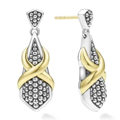 Shop LAGOS Two-Tone X Drop Earrings