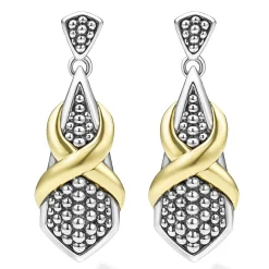 Shop LAGOS Two-Tone X Drop Earrings