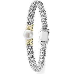 Discount LAGOS Two-Tone X Pearl Caviar Bracelet | 6Mm
