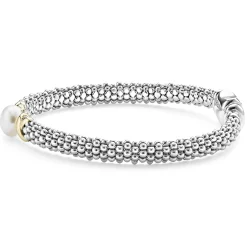 Discount LAGOS Two-Tone X Pearl Caviar Bracelet | 6Mm
