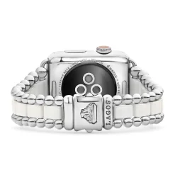 Cheap LAGOS White Ceramic And Stainless Steel Watch Bracelet-42-49Mm