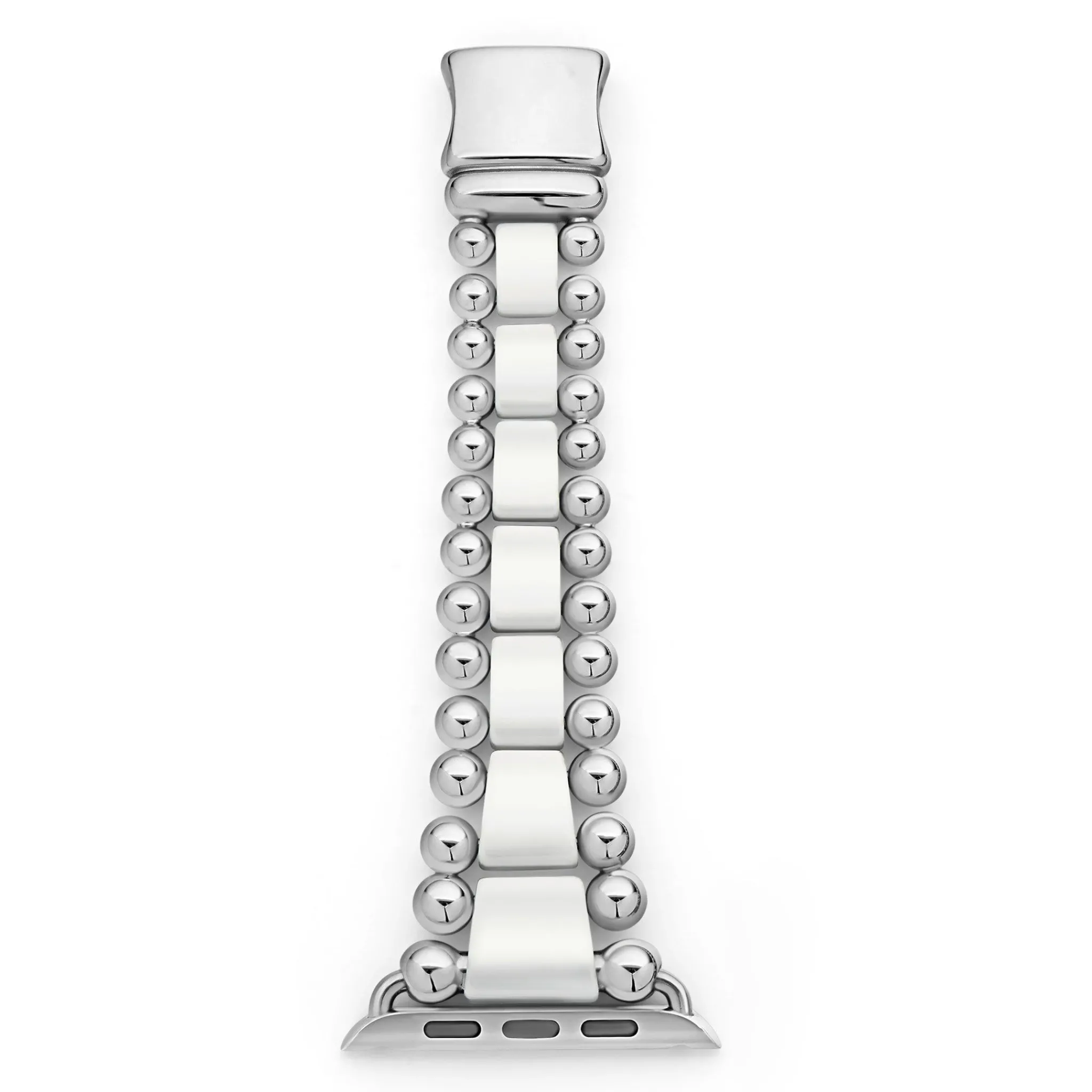Cheap LAGOS White Ceramic And Stainless Steel Watch Bracelet-42-49Mm