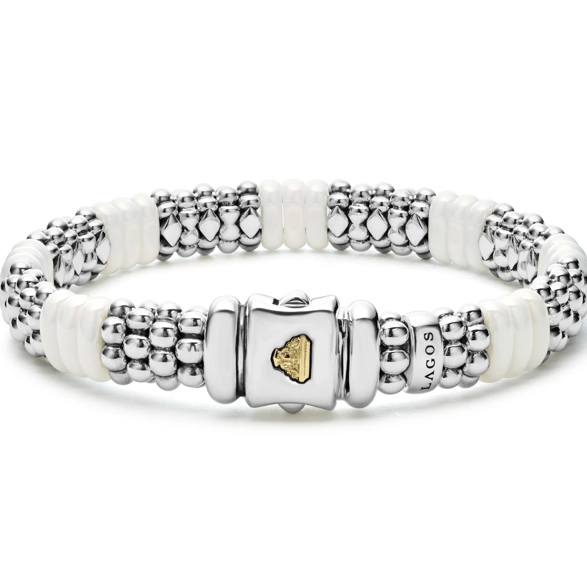 Store LAGOS White Ceramic Caviar Bracelet Gift Set
