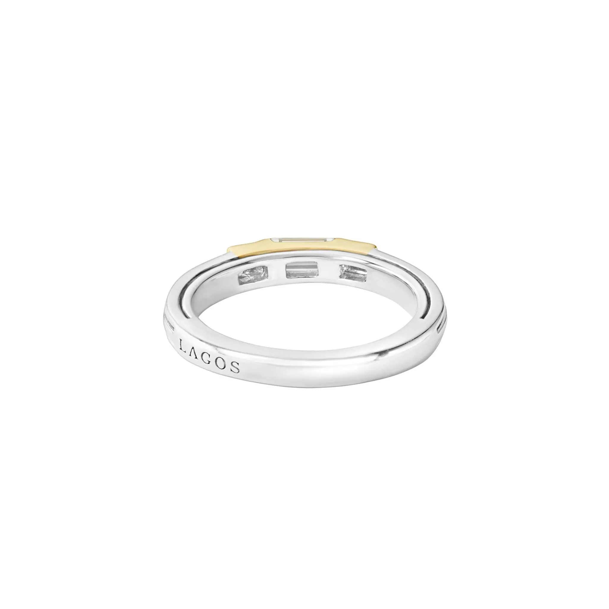 Online LAGOS White Topaz And Diamond Stacking Ring