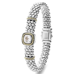 Fashion LAGOS White Topaz Caviar Bracelet | 9Mm