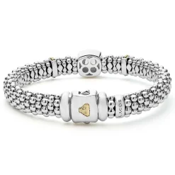 Fashion LAGOS White Topaz Caviar Bracelet | 9Mm