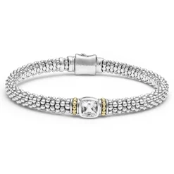Flash Sale LAGOS White Topaz Caviar Bracelet | 6Mm