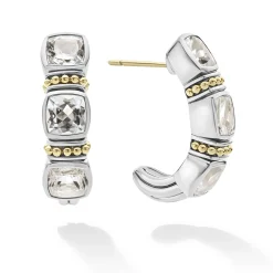 Shop LAGOS White Topaz Hoop Earrings