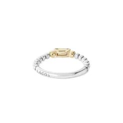 Sale LAGOS White Topaz Stacking Ring With Diamonds