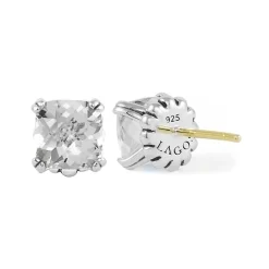 Sale LAGOS White Topaz Stud Earrings