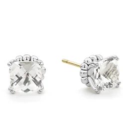 Store LAGOS White Topaz Stud Earrings