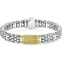 Store LAGOS Yellow Sapphire Caviar Bracelet | 9Mm
